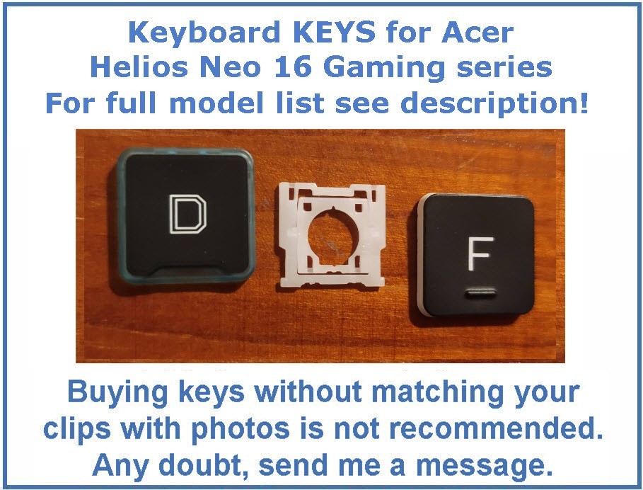 Keyboard KEY for Acer Predator Helios Neo 16 16S AI Gaming PHN16