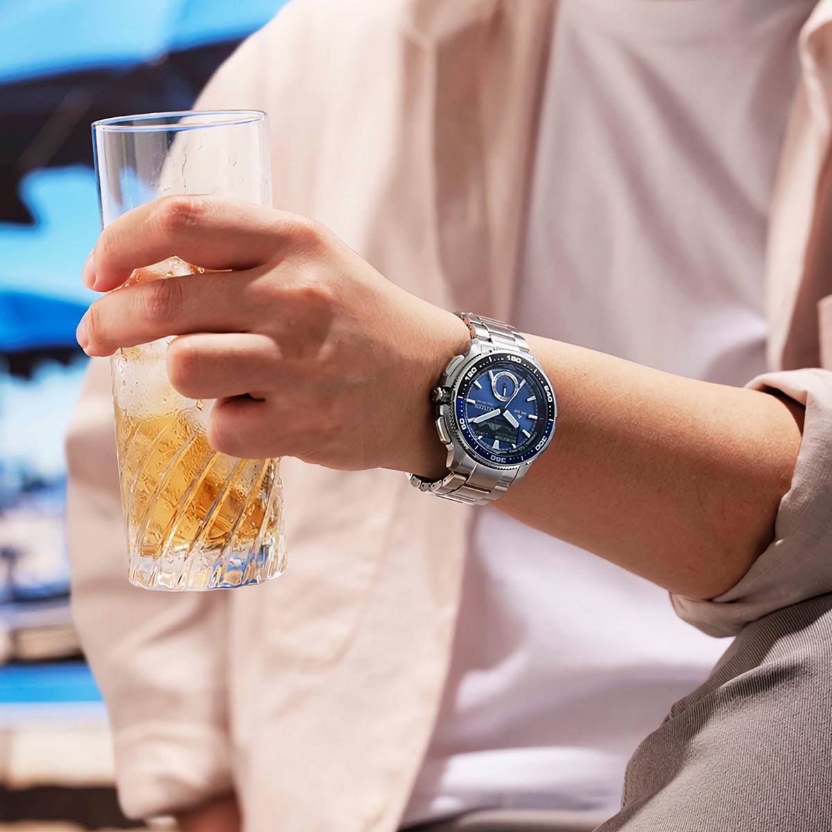 CITIZEN 置時計 王子 CITIZEN WATCH PROMASTER SKY ECO-DRIVE GEO TREKKER BY3006-53H