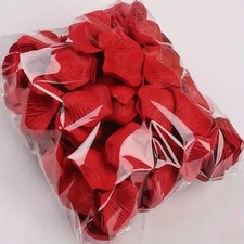 1000PCS Red Artificial Fake Rose Petals Wedding Event Romantic Night Party Decor