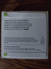   Opened APPLE EARBUDS 4 with USB-C Charging Case 4th generation White ANC  