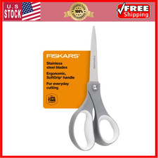 Fiskars All Purpose Scissors, High Performance Cutting, Stainless Steel Blades,