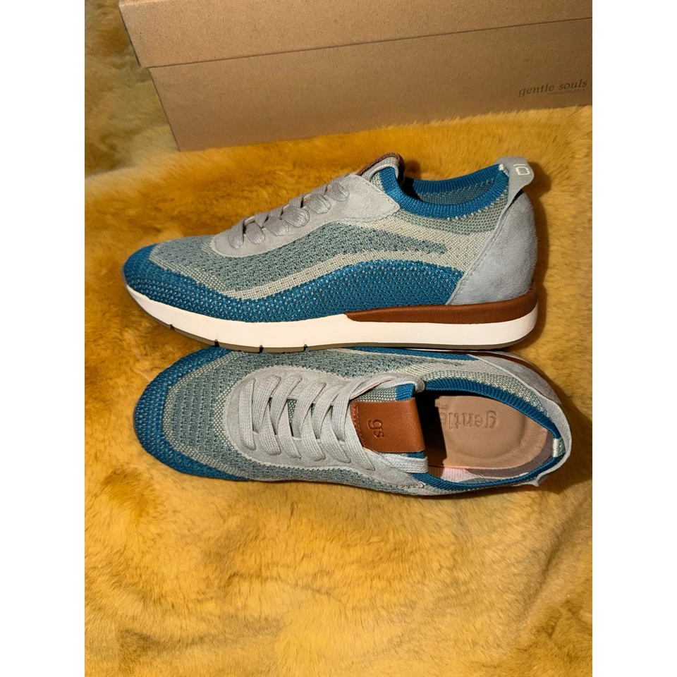 Tenis Gentle Souls Kenneth Cole Juno Tejidos Azules Multi Tejidos para Mujer, Talla 6, Nuevos en Caja Foto 3 de 4