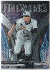 2021 Panini Prizm Draft Picks Jordan Lawlar Fireworks #F-JL ARI Diamondbacks RC