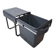 Merill Pattumiera cucina sottolavello Virtus 16 litri estraibile nero antracite