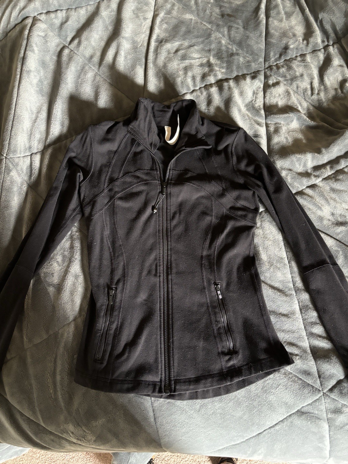 Lululemon Define Jacket Full Length Zip Black Siz… - image 1