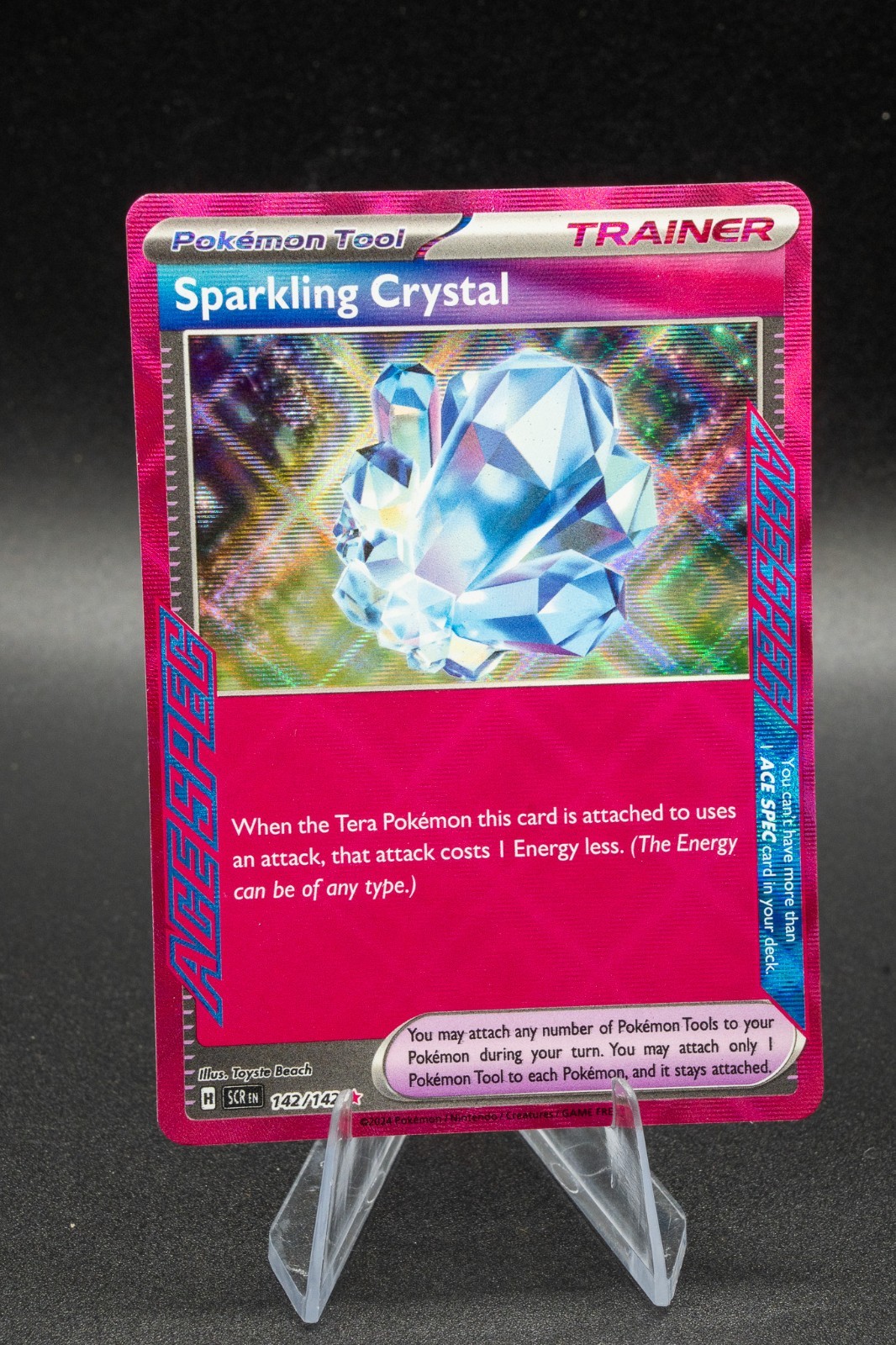 Pokemon - Sparkling Crystal Ace SPEC 142/142 Stellar Crown NM Near Mint ++