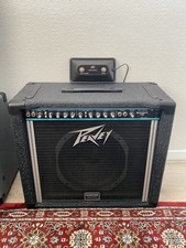 Peavey Bandit 112 Solo Series Guitar Amplifier with Footswitch - Teal Stripe