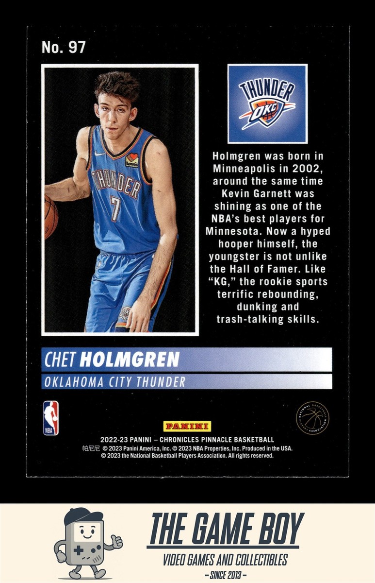 2022-23 Panini Chronicles #97 Chet Holmgren Oklahoma City Thunder