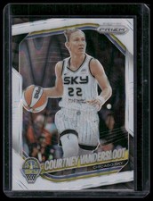 2025 Panini Prizm WNBA #124 Courtney Vandersloot White Seismic Prizms