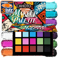 15 Colors Rainbow Matte Eyeshadow, Colorful Halloween SFX Makeup