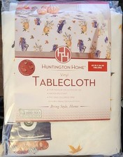 Huntington Home Vinyl Tablecloth. 60" x 80" Oblong. NEW