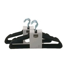 New Black Velvet Hangers Slim Non-Slip 30 Pack
