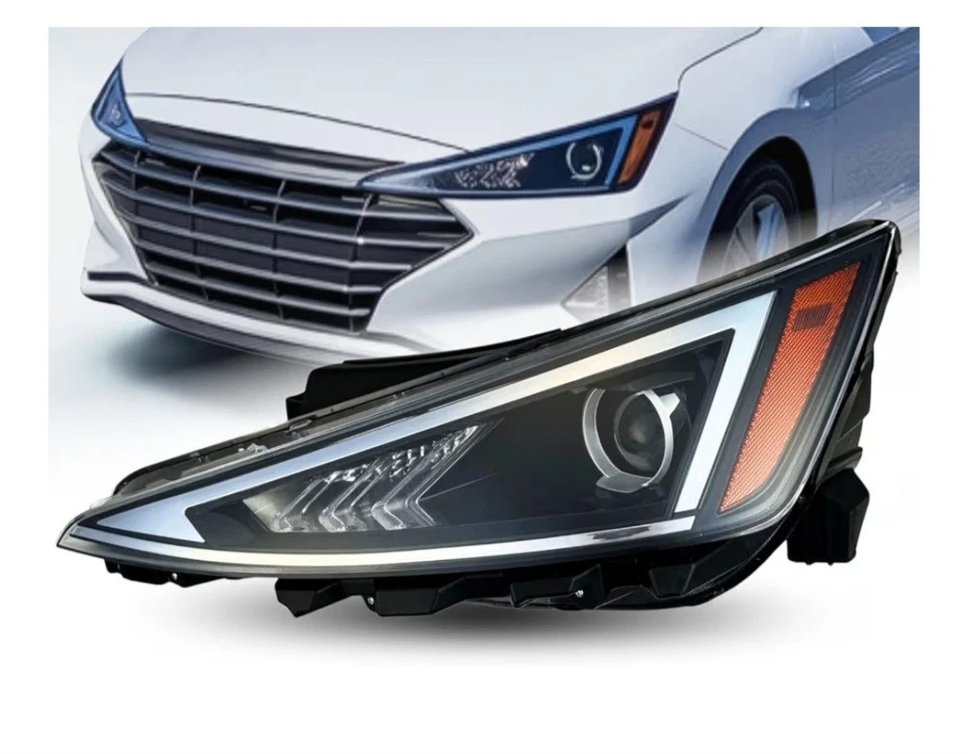 Genuine Hyundai Left Headlight Assembly For 2018 Elantra Sport – HID DRL, 92101F2400
