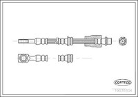Corteco Bremsschlauch 19035304 FüR Zafira A05 GTC Astra A04 Opel Caravan Family