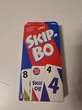 SKIP-BO Kartenspiel alte Version 2003 rot Blau Ausgabe Rarität Vintage 90er 