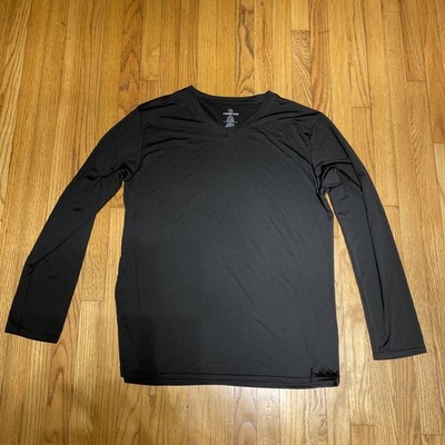 Realessentials Black V- Neck Long Sleeve Top - XL - NWOT 