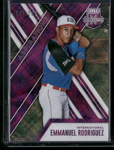 2017 Panini Elite Extra Edition #180 Emmanuel Rodriguez Aspirations Purple #/200