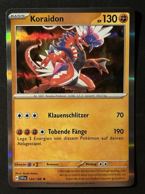 Pokemon Koraidon 124/198 Karmesin & Purpur Holo Rare DE NM-Mint