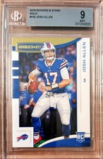 2018 Panini Rookies and Stars Josh Allen Gold #105 Rookie RC /10 BGS 9 MINT!