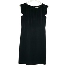 MM. Lafleur L Sarah Black Lightweight Crepe Cap Sleeve Dress  Classic