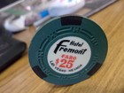 HOTEL FREMONT CASINO 1959 FARO $25 hotel casino gaming poker chip - Las Vegas — photo 3