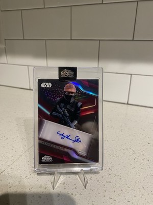 Star Wars Chrome Black Autograph Card Fennec Shand Ming-Na Wen 2/5 Topps 2022