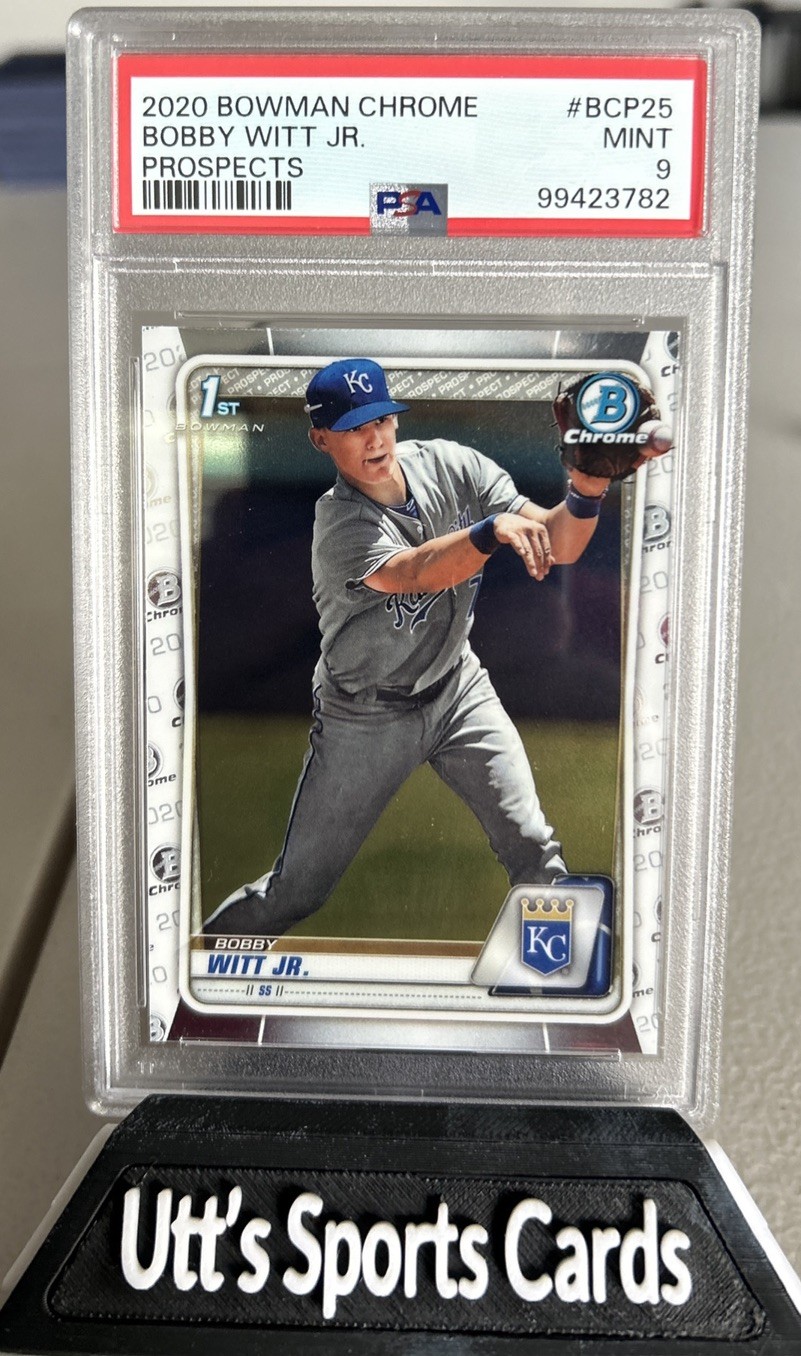 2020 MINT PSA 9 Bobby Witt Jr Bowman chrome prospects #BCP25 view 1