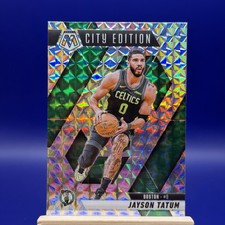 2024-25 Panini Mosaic Jayson Tatum City Edition Silver Mosaic Prizm #287 Celtics