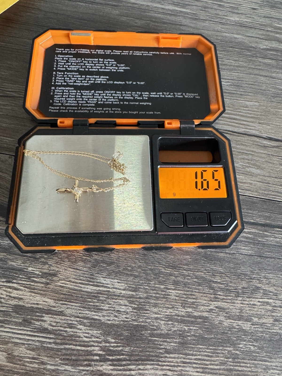 Round Simulated Diamond Three Stone Cross Pendant… - image 9