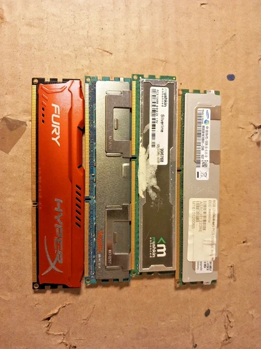 4 X  VARIOUS MAKES   8GB PC3 DDR3-1333 Server RAM