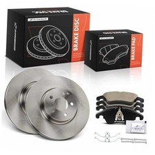 13.68 inch 322 mm Front Vented Disc Brake Rotors Ceramic Pads Kit