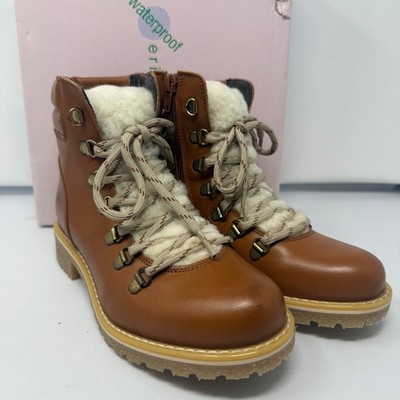 Eric Michael Franki Waterproof Leather Hiker Boots Honey Brown EU 36 Womens
