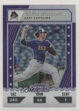 2021 Panini Elite Extra Edition College Tickets Optic Holo Gavin Williams 09fc