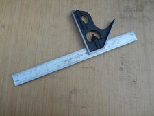 Brown & Sharpe 12" combination square and rule