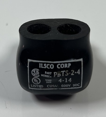 #ad ILSCO PBTS 2 4 2 PORT INSULATED MULTI TAP CONNECTOR 600V 4 14 AWG1 SIDED ENTRY $9.50