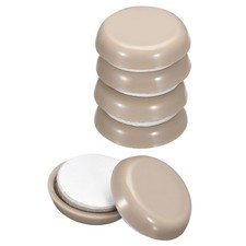 16Pcs Furniture Sliders 7/8" Plastic Self-adhesive Round Sliding Pads Grey
