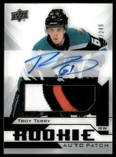 2018-19 UD Premier Rookie Auto Patch Troy Terry Rookie Auto 183/249 #AR-TT