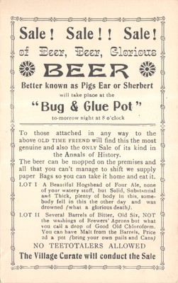 Großbritannien und Ausland Comic Postkarte Bier Artikel gut gut plus