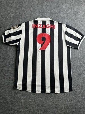 Mens Soccer Jersey Kappa Juventus FC Filippo Inzaghi #9 1998-99, Size XL