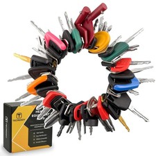 55 Heavy Equipment Keys Master Set Cat Case JD JCB Hyster Komatsu Kubota Volvo