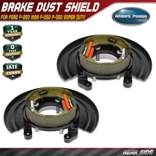 2x Rear Loaded Brake Backing Plate for Ford F-250 1999 F-250 F-350 Super Duty