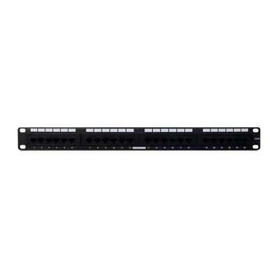 Wirepath WP-CAT6-PP-24 24-Port Rack Mount RJ45 CAT6 Patch Panel