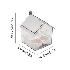 Ultimate Multifunctional ABS Bird Feeder and Bath for Parakeets and Bird Enthusi