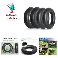GIGOOL 4.80/4.00-8" Replacement Tire and Inner Tube Set, 2 Pack, 15" Heavy Du...