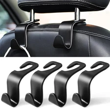 Livtee Car Seat Headrest Hook, Auto Seat Hook Hangers Storage Organizer Interior