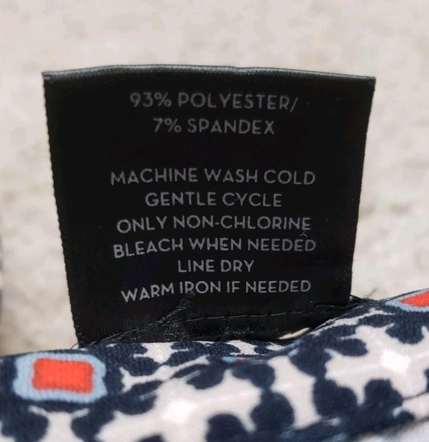 Ann Taylor Shorts Womens Size 4 Geometric Print Navy Blue Red White image 8