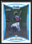 Jason Heyward 2008 Bowman Chrome Auto B #BCP121 Atlanta Braves