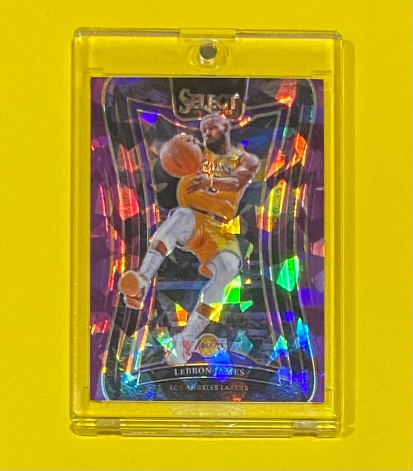 2024-25 Select LeBron James MEZZANINE PURPLE CRACKED ICE PRIZM /99 SP Lakers 310
