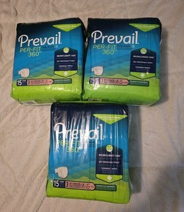 PREVAIL Per-Fit 360° Daily Briefs Sz 3 Bariatric A Maximum Plus Absorb, 45 Count