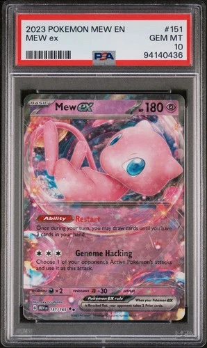PSA 10 Pokemon Mew EX EN 151/165 2023 Pokémon Scarlet and Violet 151